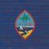 Guam Flag Dark Wood iPhone 15 Skin